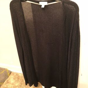 Black cardigan